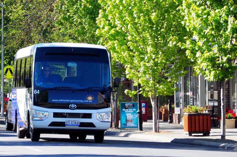 Coaster through Hahndorf