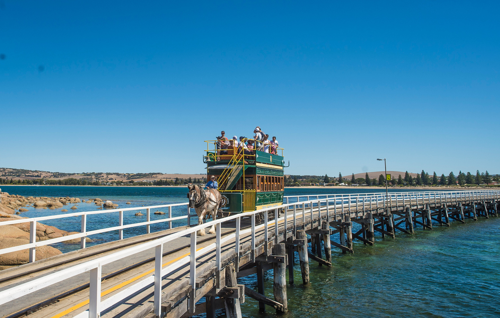 Victor Harbour horse-drawn coach to Granite Island