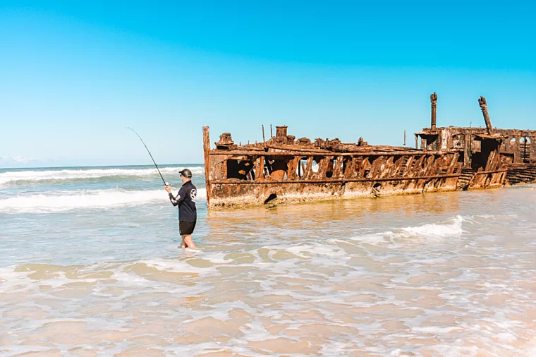 Fishing on K'gari (formerly Fraser Island)