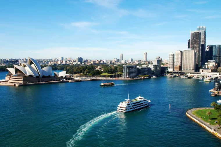 Sydney Harbour aerial shot
