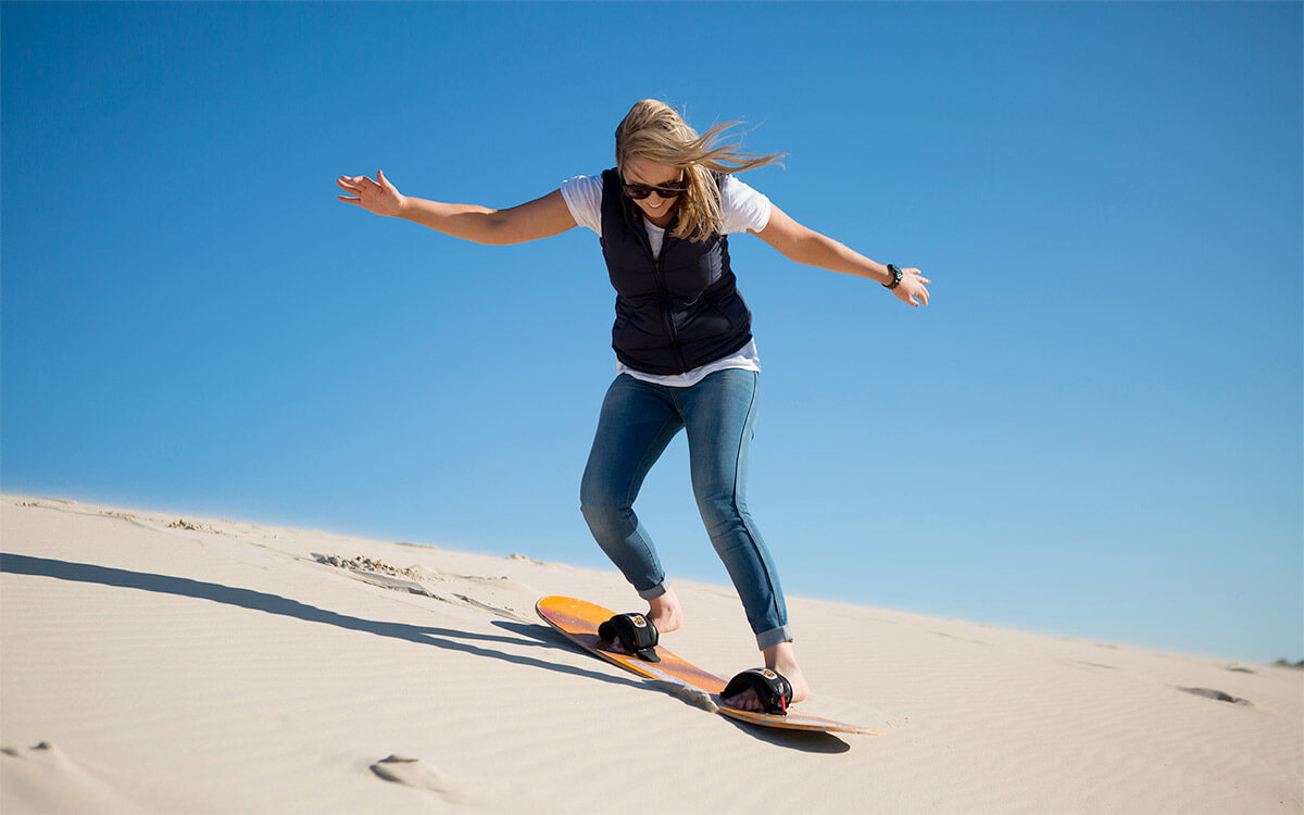 Sandboarding on Kangaroo Island