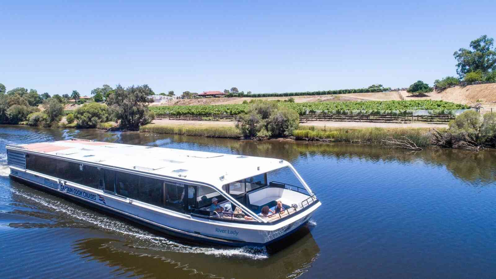 Swan River, Captain Cook Cruises, Wine