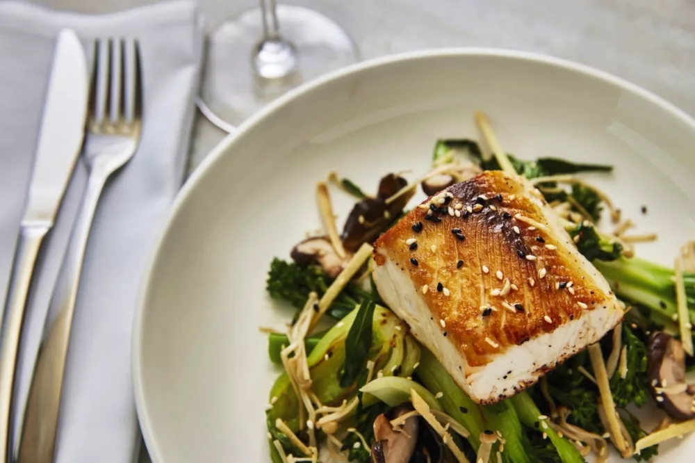 JX Chandon food Barra Fish