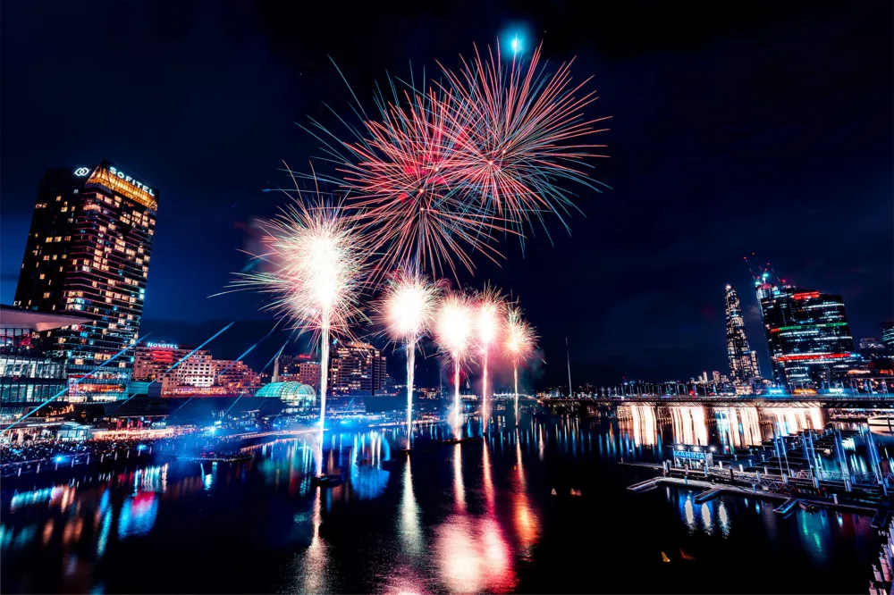 Fireworks darlingharbour cocklebaywharf