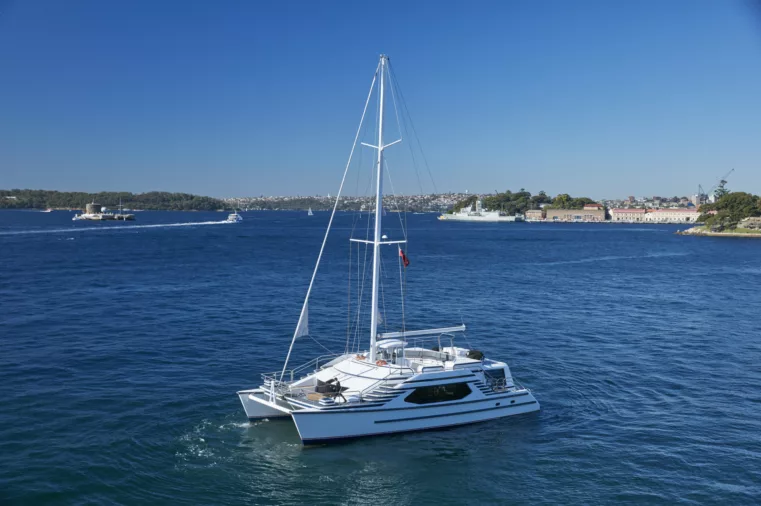 Sydney Crystal exterior boat daytime charter fleet