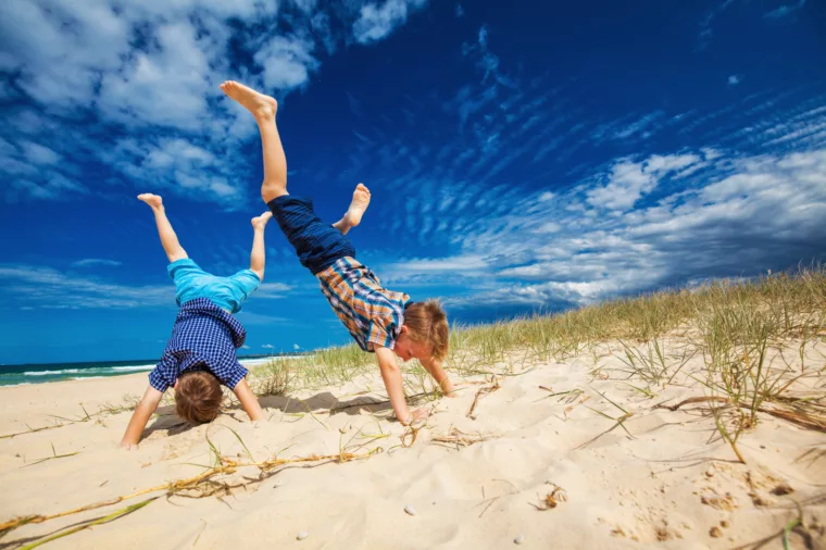 Kids Cartwheeling