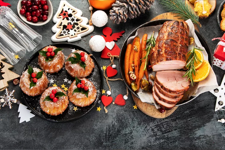 Christmas dinner banner desktop