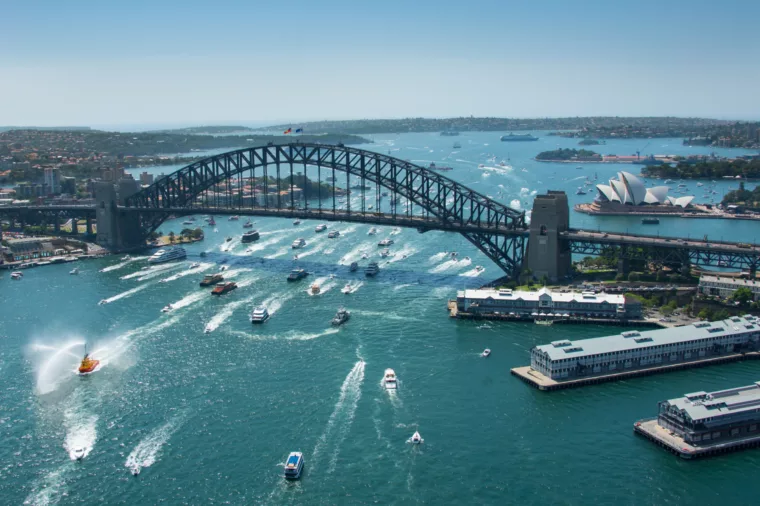 Australia Day ferrython tug boats action special event non-ccc dnsw