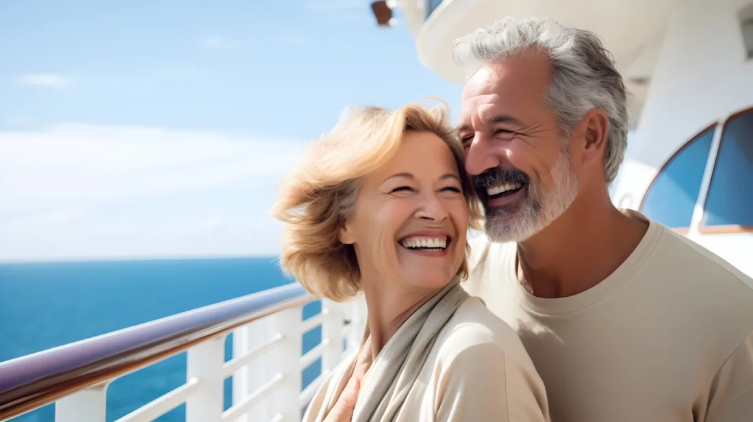 Family couple senior sightseeing deck bb - st