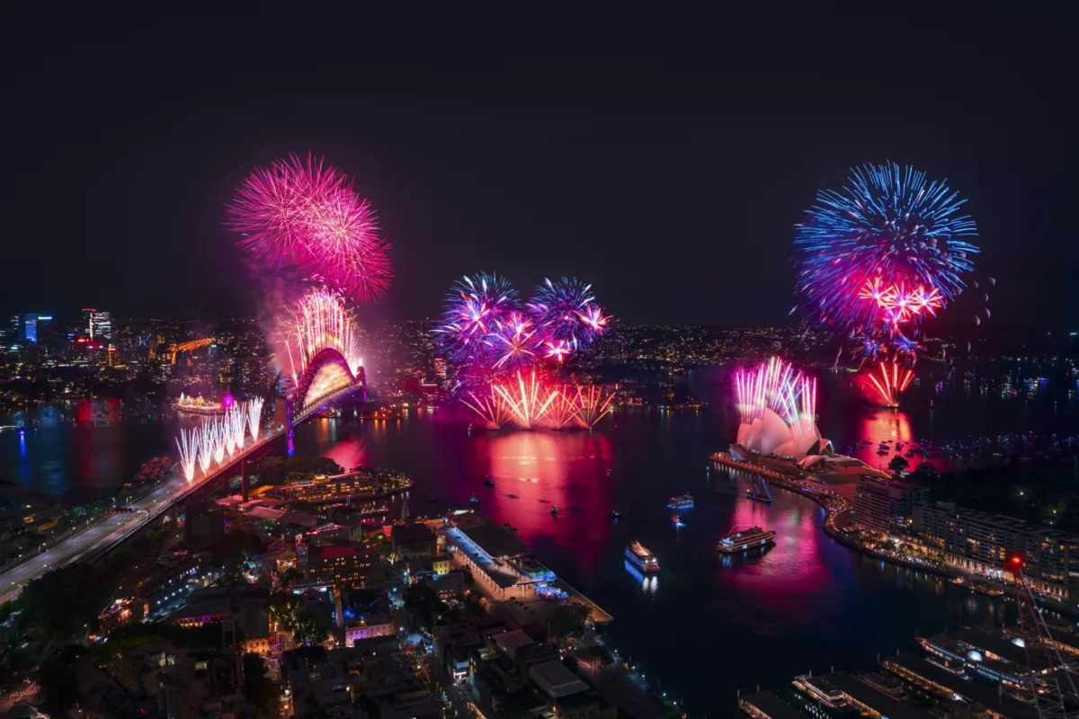 NYE New Years Eve fireworks on Sydney Harbour non-ccc dnsw
