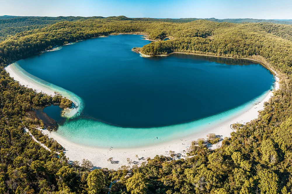 Boorangoora, also known as Lake McKenzie, on K'gari