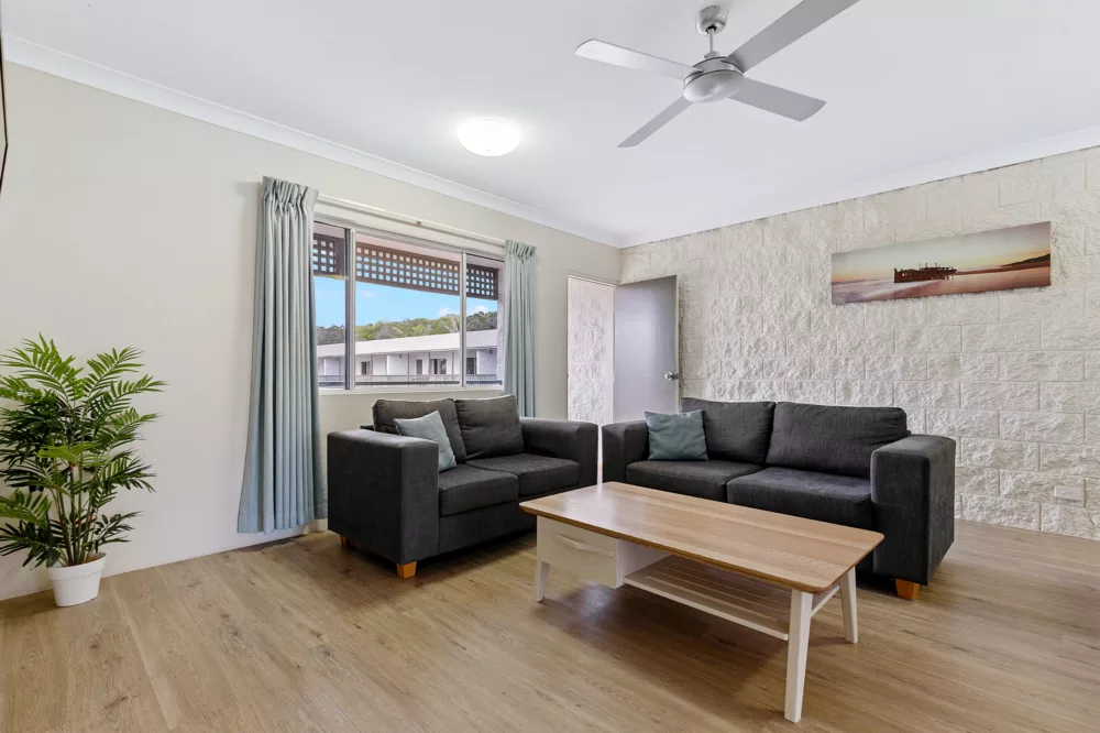 Two Bedroom Apartment Lounge, K'gari Beach Resort, K'gari (Fraser Island)