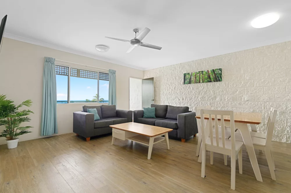 King Two Bedroom Apartment Lounge, K'gari Beach Resort, K'gari (Fraser Island)