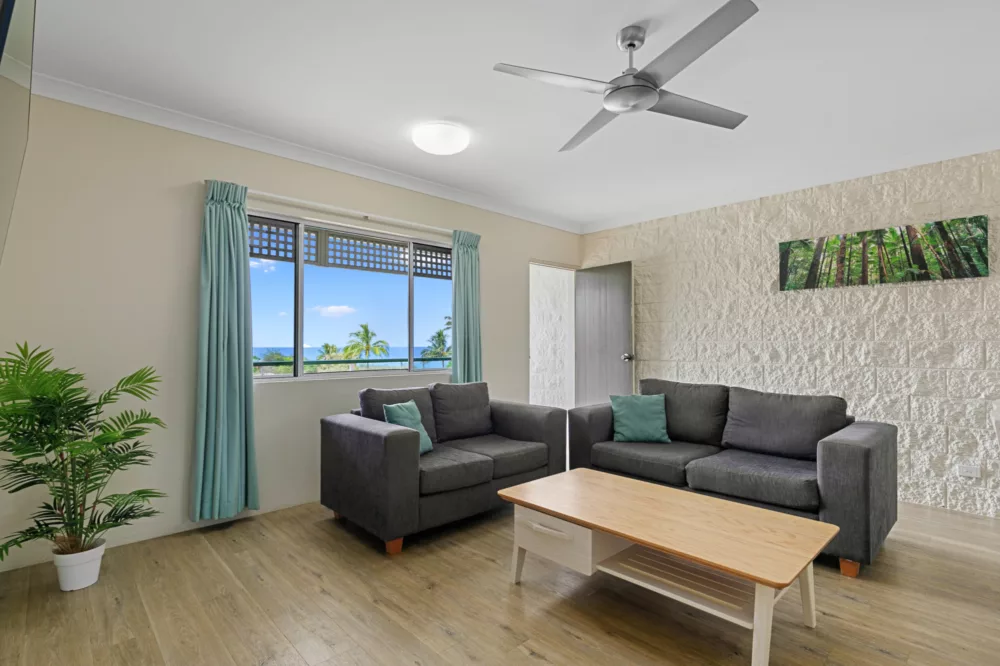 King Two Bedroom Apartment Lounge, K'gari Beach Resort, K'gari (Fraser Island)