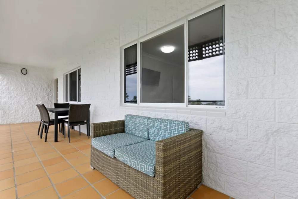 King Two Bedroom Apartment Balcony, K'gari Beach Resort, K'gari (Fraser Island)