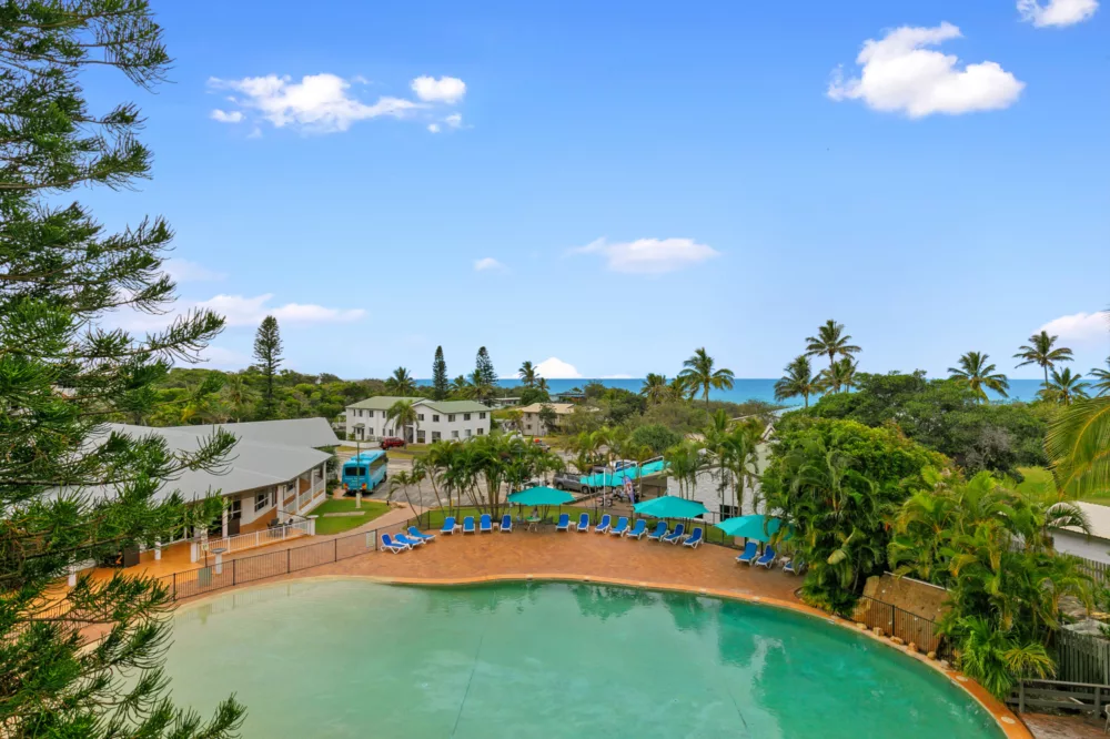 King Two Bedroom Apartment Balcony, K'gari Beach Resort, K'gari (Fraser Island)