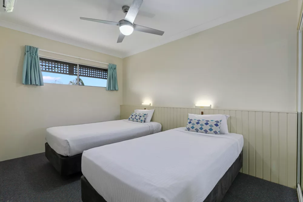 King Two Bedroom Apartment Bedroom, K'gari Beach Resort, K'gari (Fraser Island)