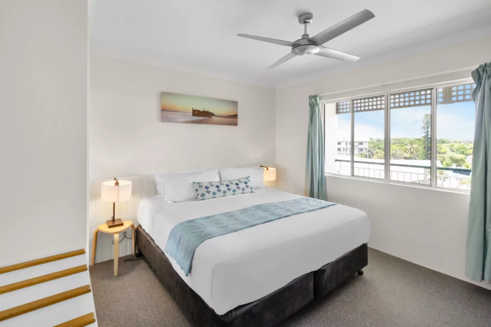 Two Bedroom Apartment, Bedroom 1, K'gari Beach Resort, K'gari (Fraser Island)