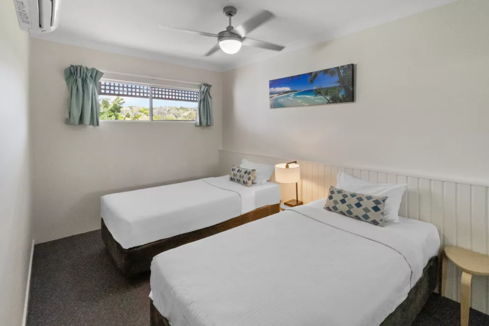 Two Bedroom Apartment, Twin Room, K'gari Beach Resort, K'gari (Fraser Island)