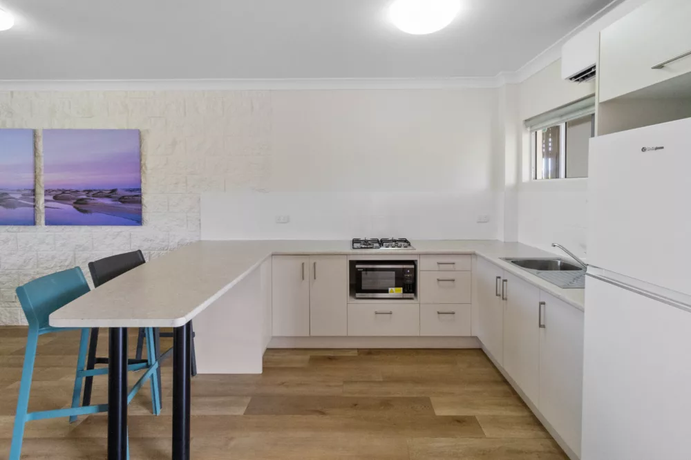 Two Bedroom Apartment Kitchen, K'gari Beach Resort, K'gari (Fraser Island)