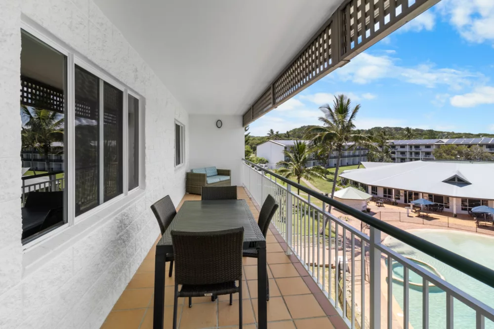 King Two Bedroom Apartment Balcony, K'gari Beach Resort, K'gari (Fraser Island)