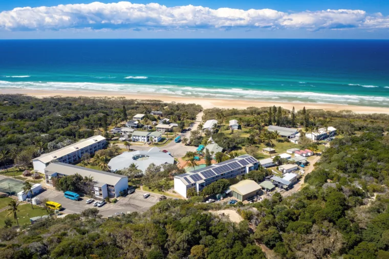 K'gari Beach Resort Aerial, K'gari (Fraser Island)