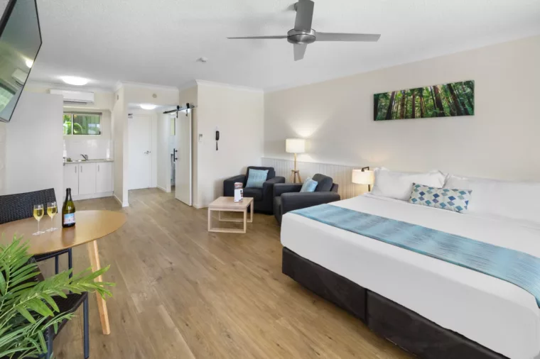 Coral Sea - King Hotel Room at K'gari Beach Resort, K'gari (Fraser Island)