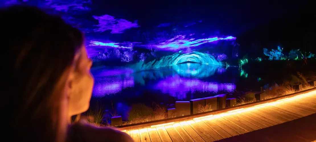 Illumina light show on K'gari (Fraser Island)