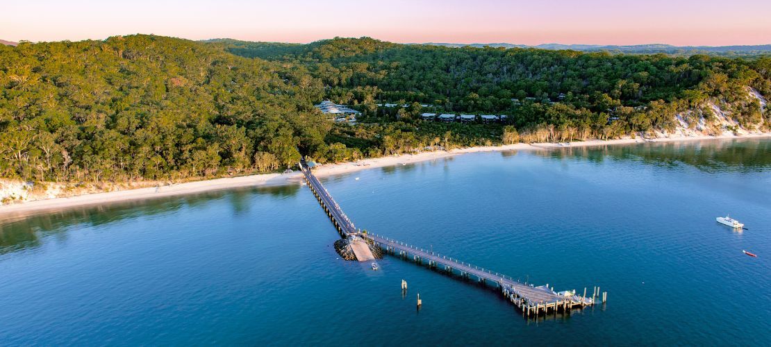 Kingfisher Bay Resort Aerial