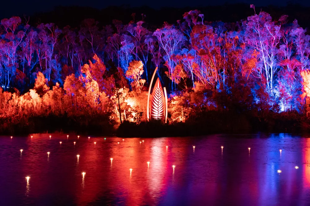 Illumina light show at Kingfisher Bay Resort, K'gari (Fraser Island)