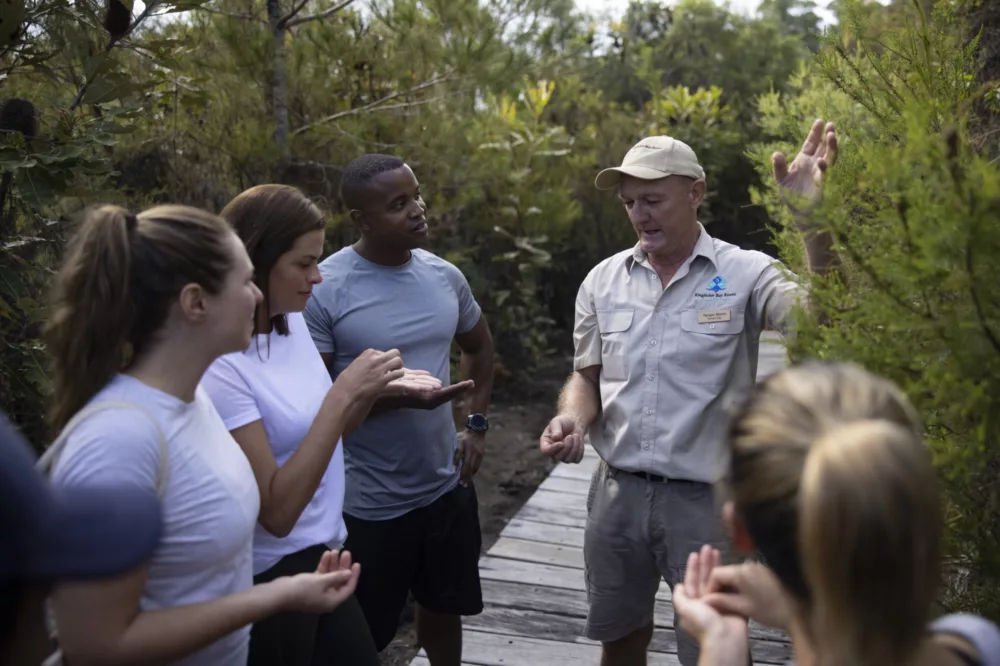 Ranger guided walk at Kingfisher Bay Resort