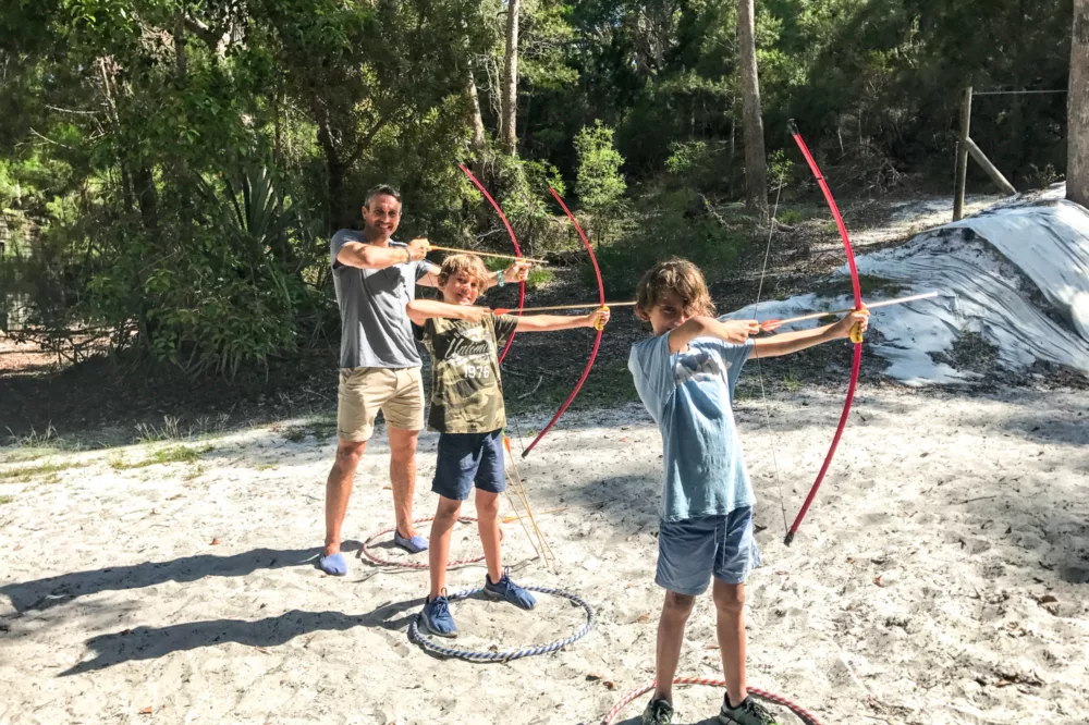 Archery at Kingfisher Bay Resort, K'gari (Fraser Island)