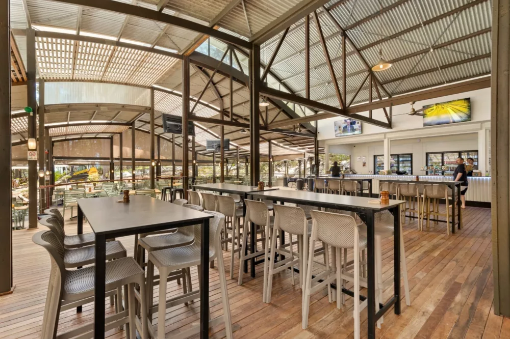 The Sand Bar Bistro Dining Area at Kingfisher Bay Resort