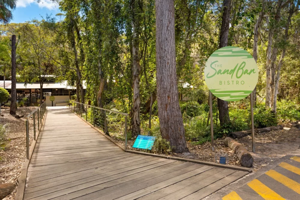 The Sand Bar Bistro Entrance at Kingfisher Bay Resort
