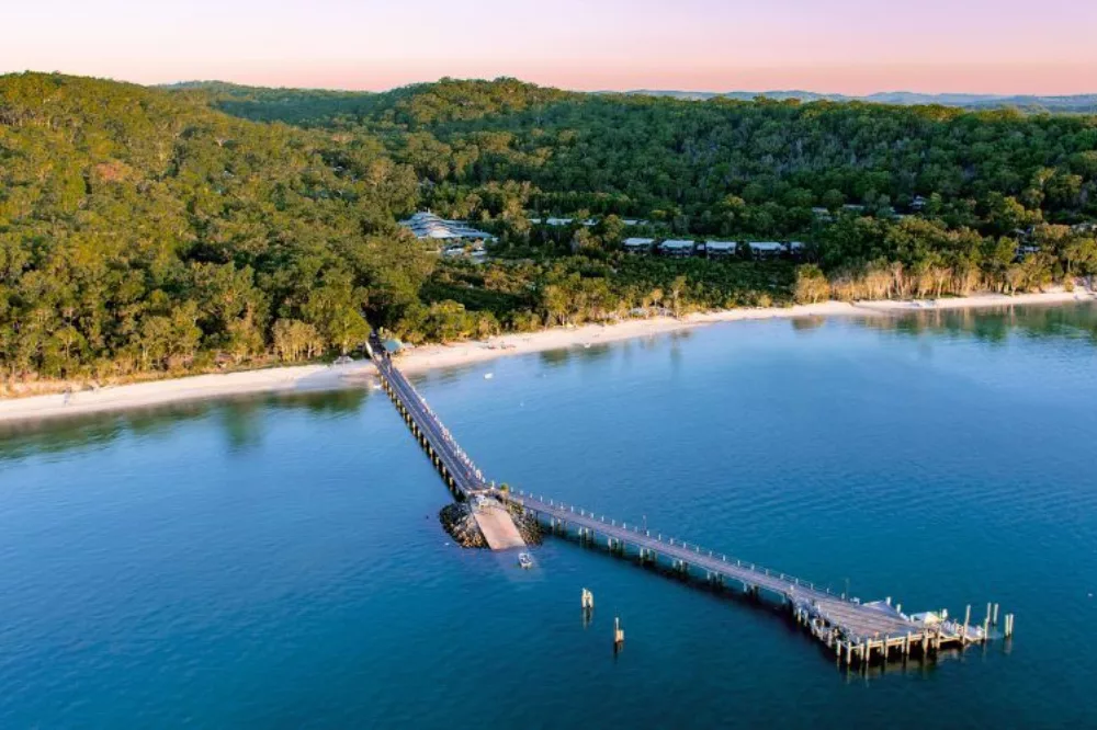 Kingfisher Bay Resort Aerial