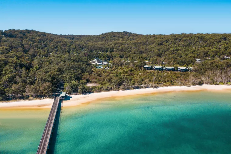Kingfisher Bay Resort aerial K'gari (Fraser Island)