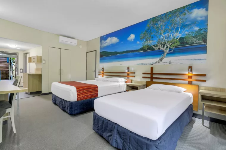 Image showing the layout of a Standard Hotel Room at Kingfisher Bay Resort