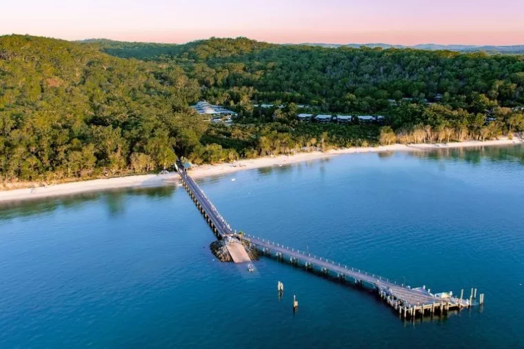 Kingfisher Bay Resort Aerial