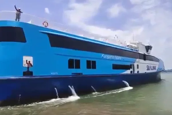 Vessel departing