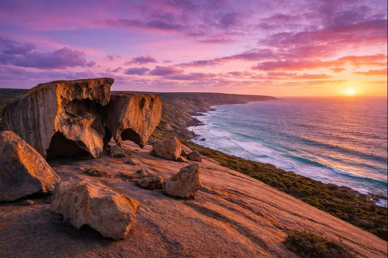 Aerial view of the Remarkable Rocks