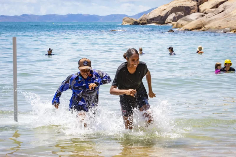 2025 NQ Cowboys Foundation Big Day Out Racing out of the ocean