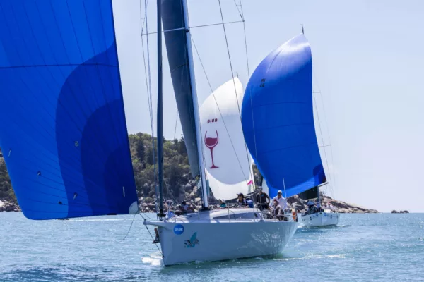 Boats racing during SeaLink Magnetic Island Race Week.