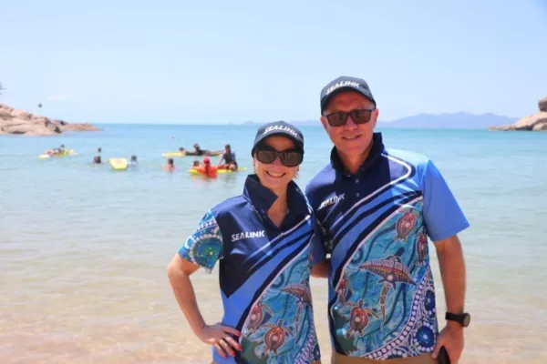SeaLink's Cassie Mendo and Darren Spearman