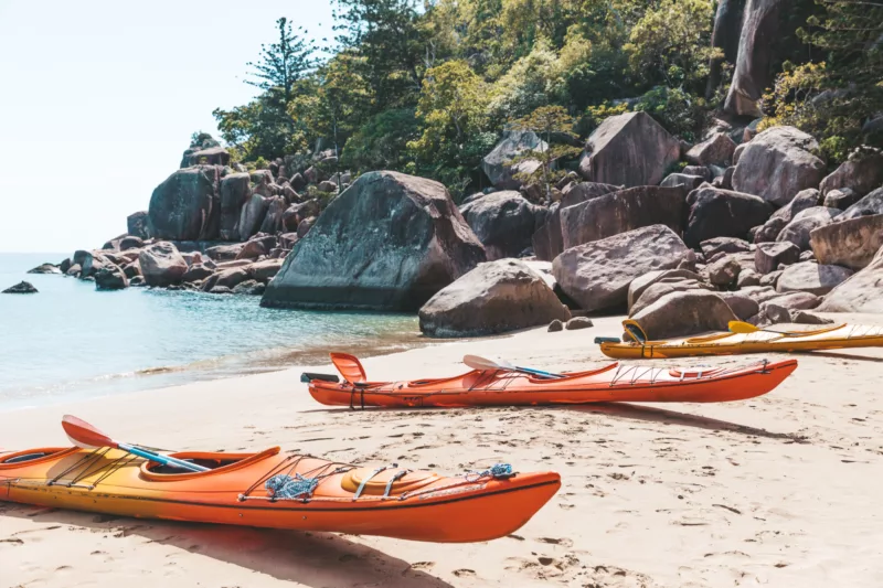 Image showcasing a kayak on Magnetic Island.