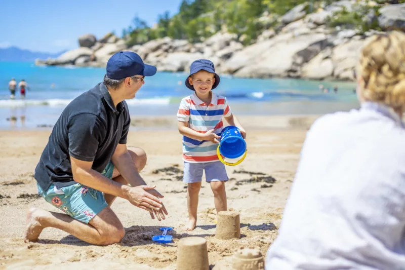 Magnetic island with kids