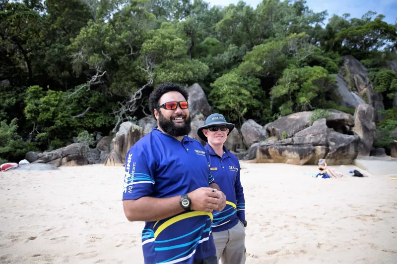 Image showcasing the North Queensland team- Isac and Steve
