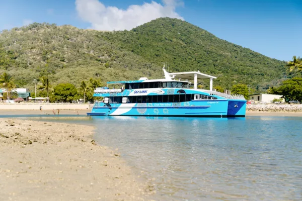 Image showcasing SeaLink North Queensland’s Coolgaree Cat vessel.