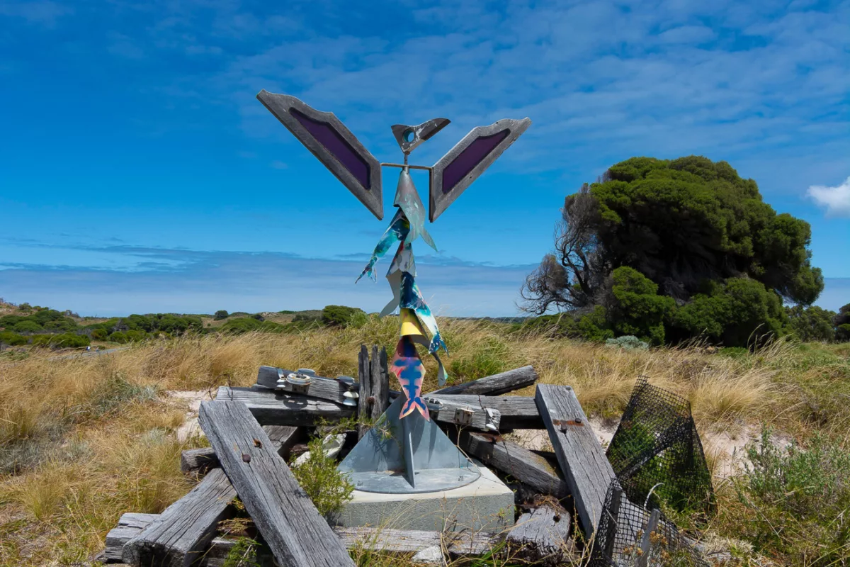 Beachcomber sculpture
