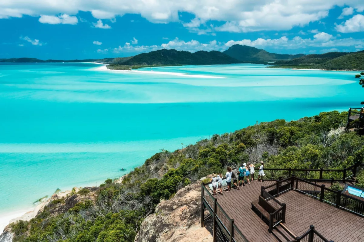 Take in bucket list views at Hill Inlet lookout