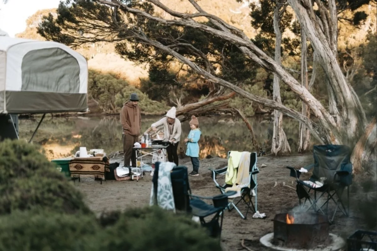 Camping at Lashmar Conservation Park
